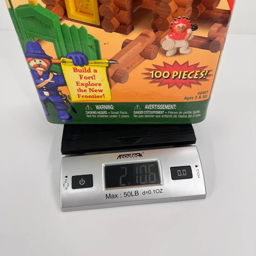Lincoln Logs Frontier Explorer Incomplete Real Wood Building Set 00901 100 Piece